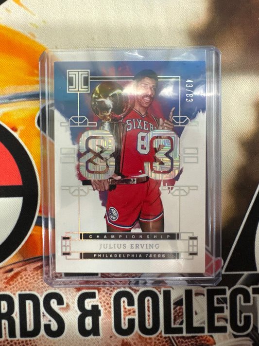 2023-24 Panini Impeccable NBA Julius Erving ‘83 Championship /83