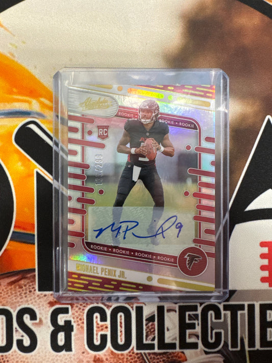 2024 Panini Absolute NFL Michael Penix Jr. Rookie Autograph /299