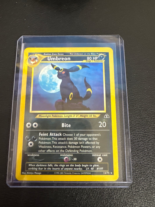 Pokémon Umbreon Neo Discovery Holo 13/75 LP