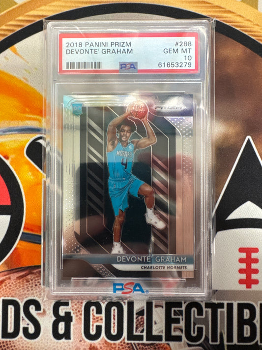 2018 Panini Prizm NBA Devonte’ Graham Rookie PSA 10
