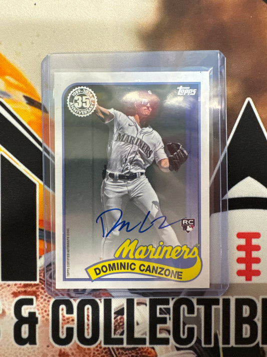 2024 Topps Baseball Dominic Canzone 35th Anniversary Rookie Autograph