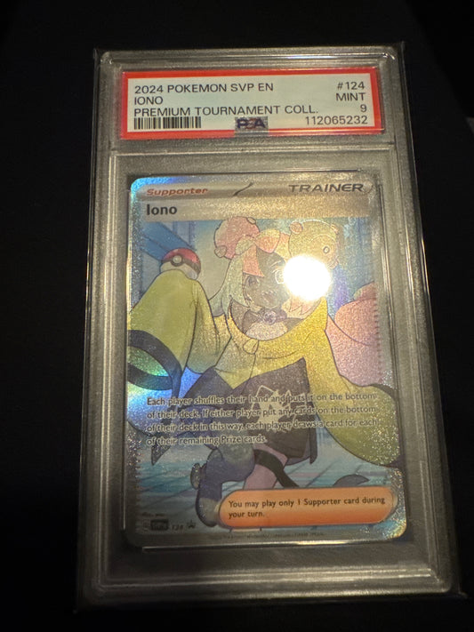 Pokemon Iono SVP 124 PSA 9