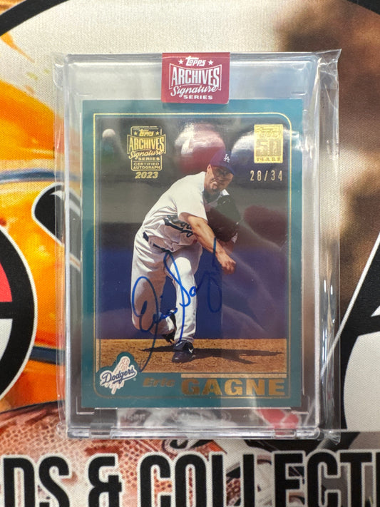 2023 Topps Archives Signature Series Eric Gagne Autograph /34