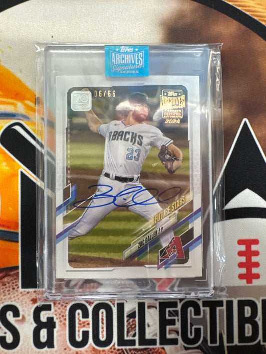2024 Topps Archives Signature Series Zac Gallen Autograph /66
