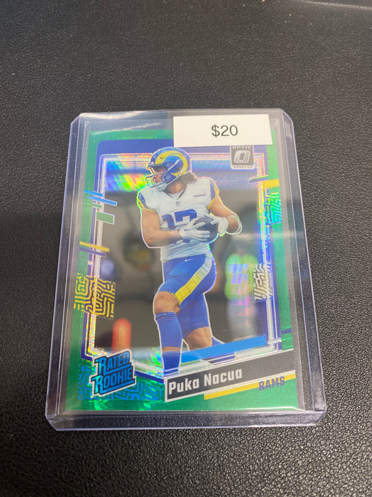 2023 Donruss Optic Puka Nacua Green Hyper Rated Rookie