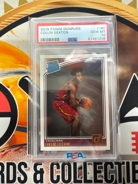 2018 Panini Donruss NBA Collin Sexton Rated Rookie PSA 10
