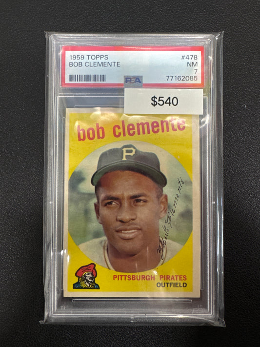 1959 Topps MLB Bob Clemente PSA 7