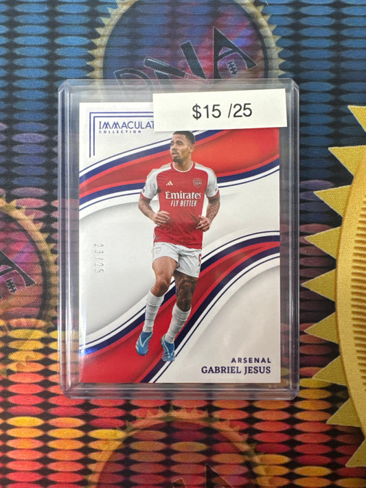 2023-24 Panini Immaculate Soccer Gabriel Jesus Blue /25