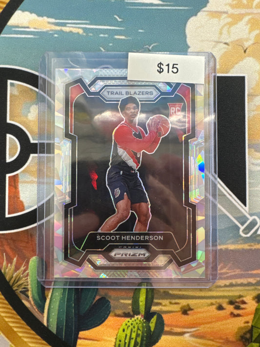 2023-24 Panini Prizm Scoot Henderson Rookie Cracked Ice