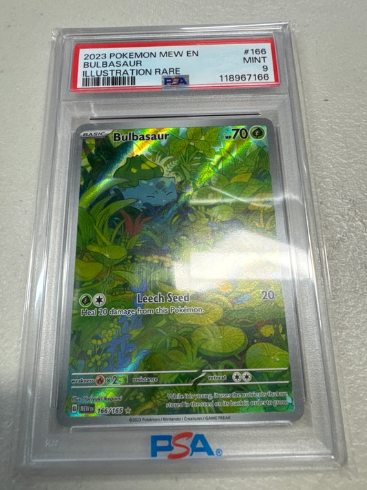 Pokemon Bulbasaur 166/165 PSA 9
