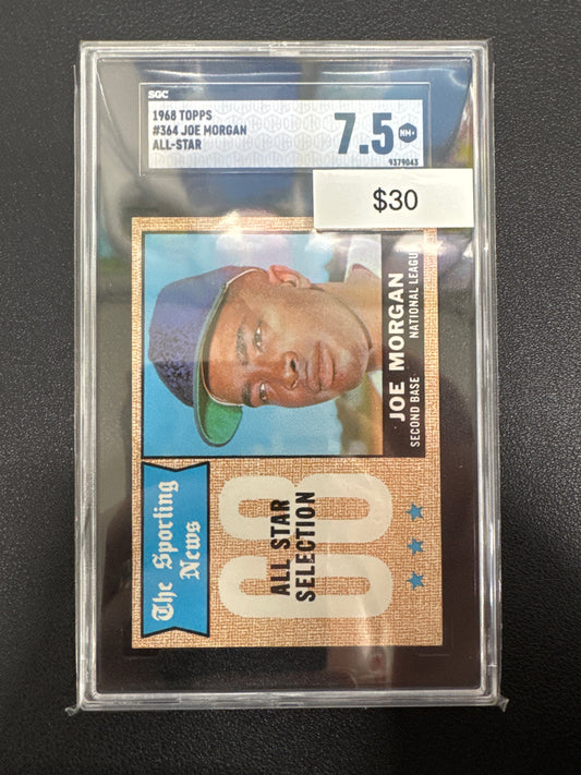 1968 Topps MLB Joe Morgan All-Star SGC 7.5