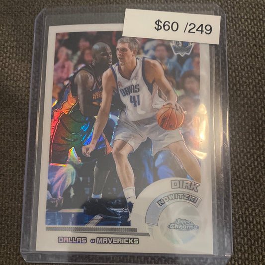 2003 Topps Chrome Dirk Nowitzki refractor /249