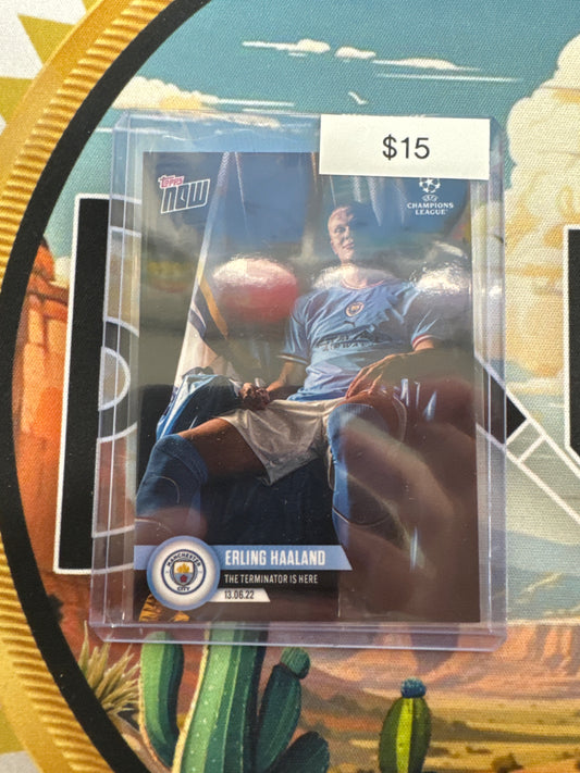 2022 Topps Now Erling Haaland The Terminator Is Here