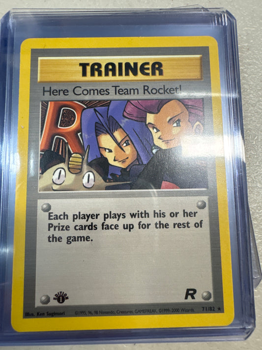 Pokemon Here Comes Team Rocket! 1st edition 71/82 Team Rocket