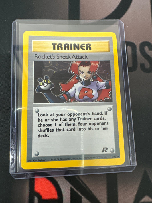 Pokemon Rocket’s Sneak Attack holo 16/82 HP