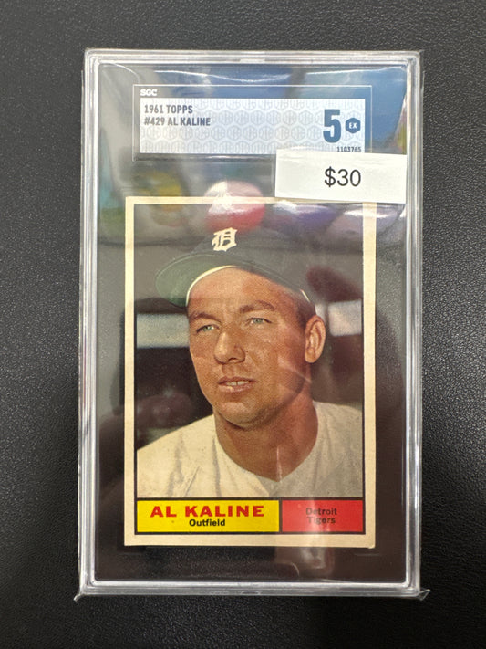 1961 Topps MLB Al Kaline SGC 5