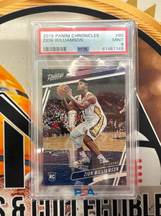2019 Panini Chronicles NBA Zion Williamson Rookie PSA 9