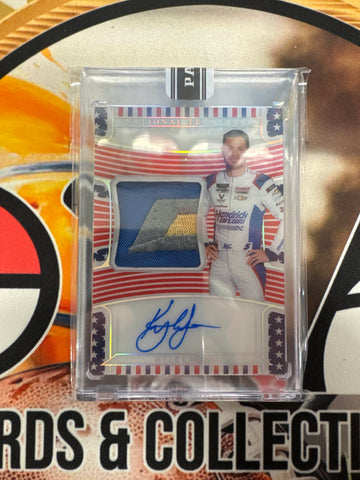2025 Panini Black Box Kyle Larson National Treasures Patch Autograph 1/1