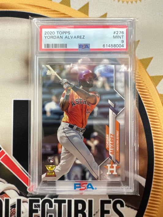 2020 Topps MLB Yordan Alvarez Rookie PSA 9