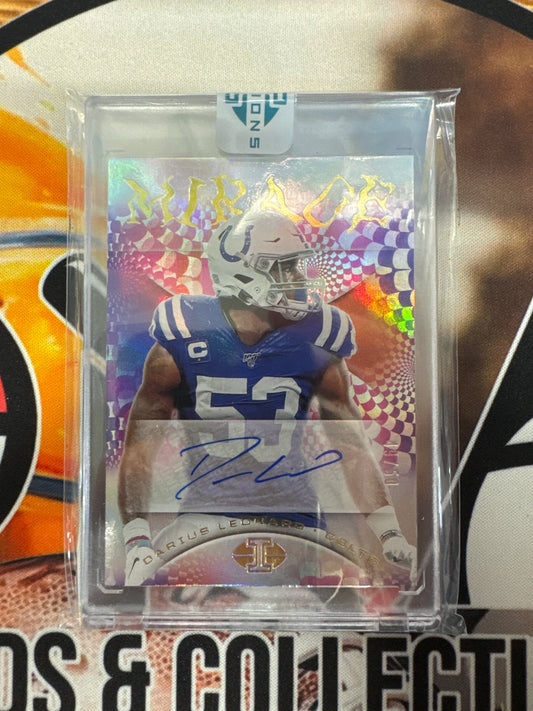 2020 Panini Illusions NFL Darius Leonard Mirage Autograph /50