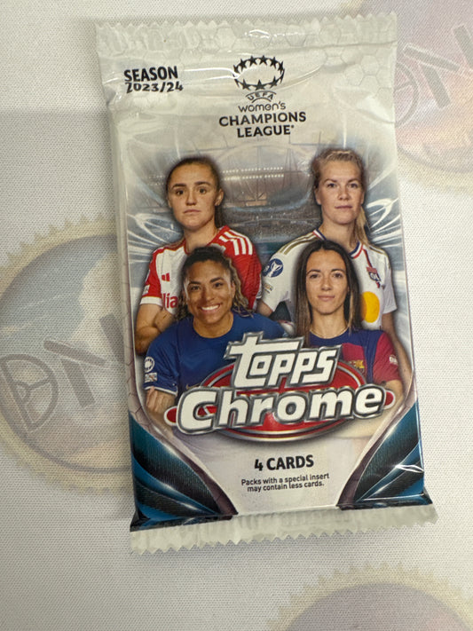 2023-24 Topps Chrome Women’s Champion League pack