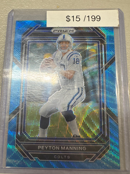 2022 Prizm Peyton Manning blue wave /199