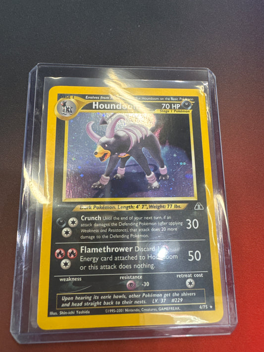 Pokémon Houndoom Holo 4/75 Neo Discovery LP