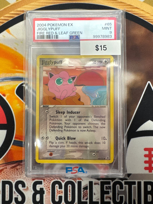 2004 Pokemon Ex Jigglypuff Fire Red & Leaf Green 65/112 PSA 9
