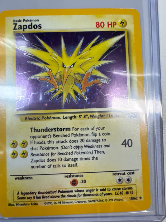 Pokemon Zapdos 15/62 fossil Holo LP