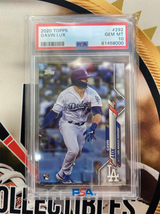 2020 Topps MLB Series 1 Gavin Lux Rookie PSA 10