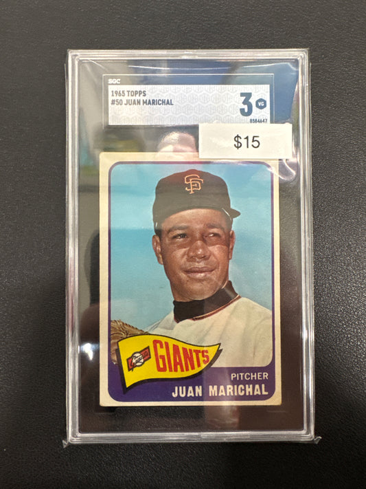1965 Topps MLB Juan Marichal SGC 3