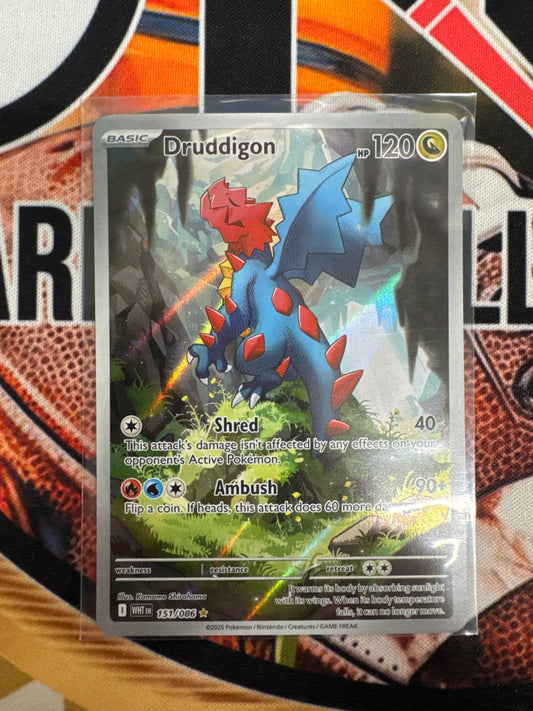 Pokémon Druddigon 151/086 White Flare