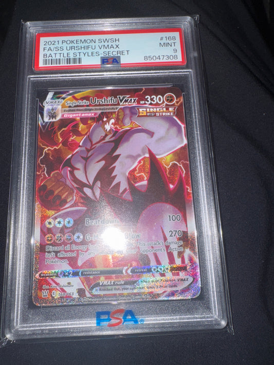 Pokemon Single Strike Urshifu VMAX 168/163 PSA 9