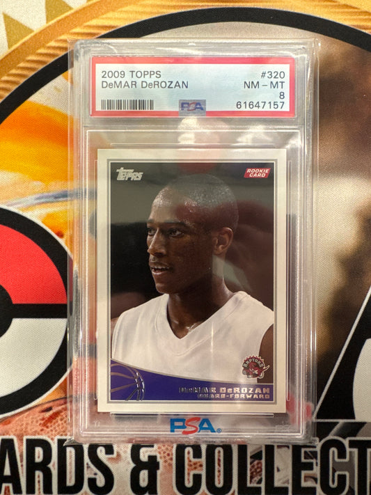 2009 Topps NBA DeMar DeRozan Rookie PSA 8