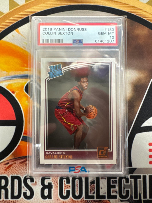 2018 Panini Donruss NBA Collin Sexton Rated Rookie PSA 10