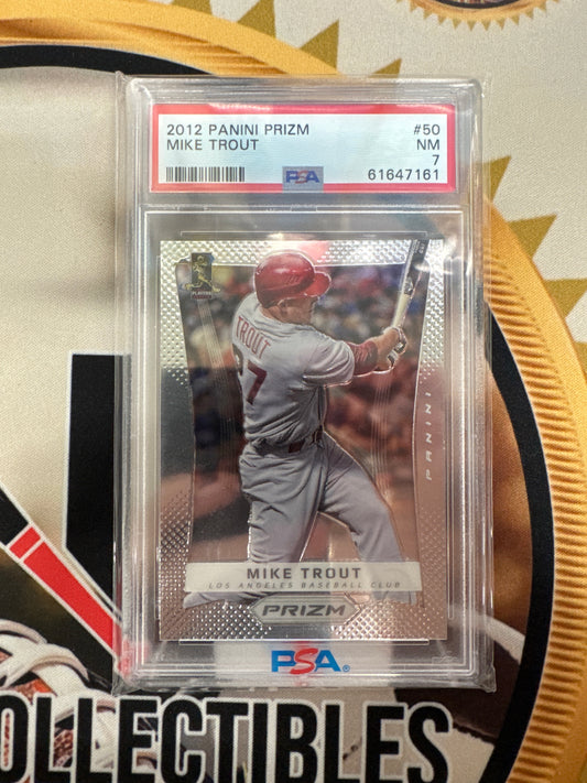 2012 Panini Prizm MLB Mike Trout PSA 7