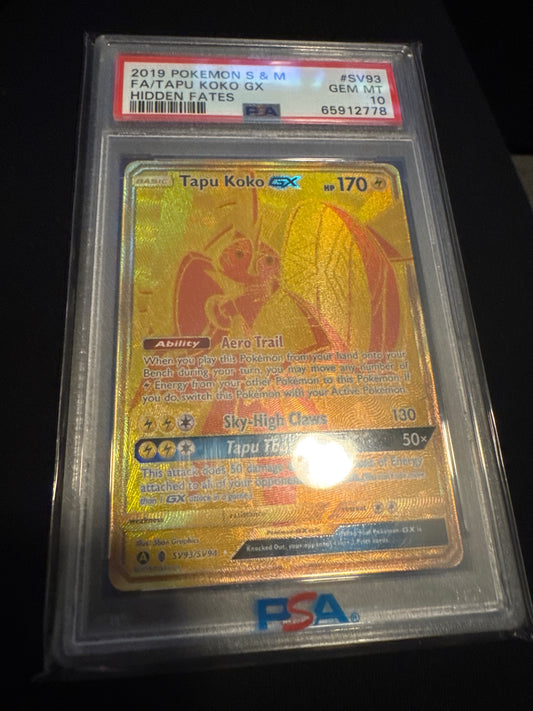 Pokemon Tapu Koko GX SV93/SV94 PSA 10