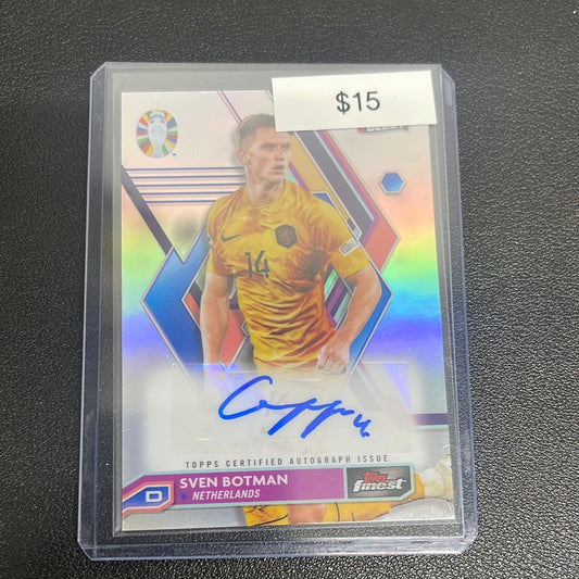2023 UEFA Topps Finest Sven Botman Auto