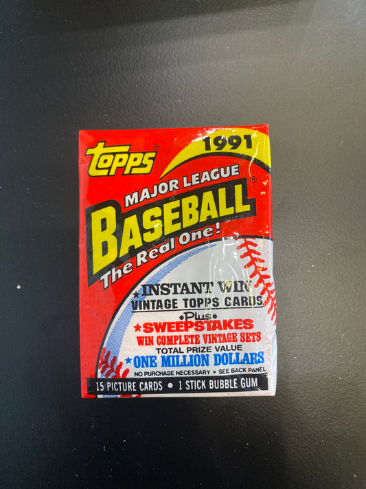 1991 Topps Baseball The Real One! Packs