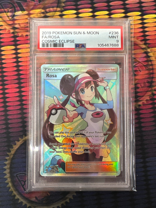 2019 Pokemon FA/Rosa Cosmic Eclipse 236/236 PSA 9