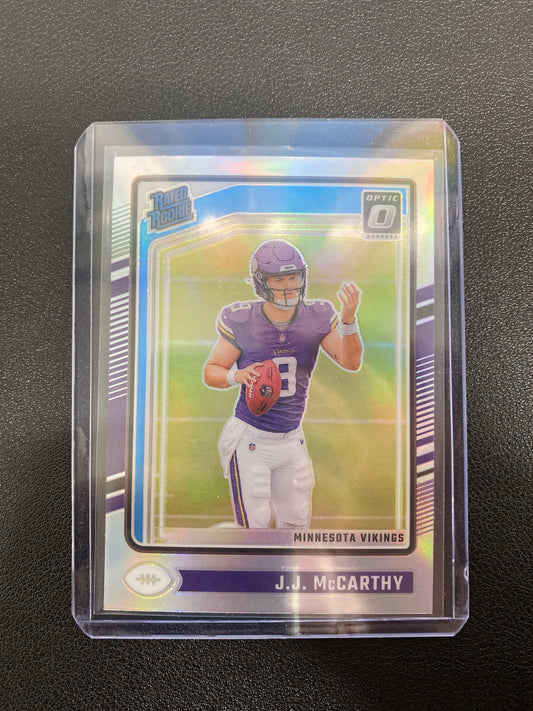2024 Panini Donruss Optic J.J. McCarthy Rated Rookie Holo