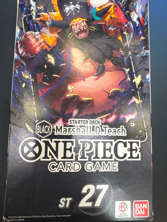 One Piece Marshall D. Teach Black deck ST-27