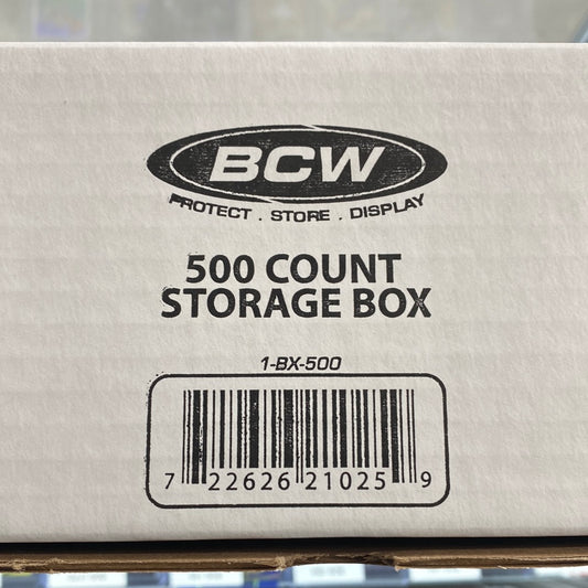 BCW 500 count storage box