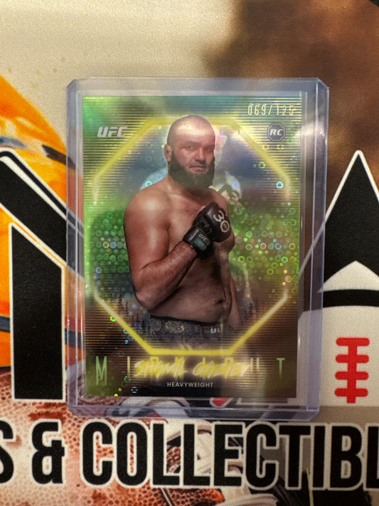 2025 Topps UFC Midnight Shamil Gaziev Rookie Green Disco /125