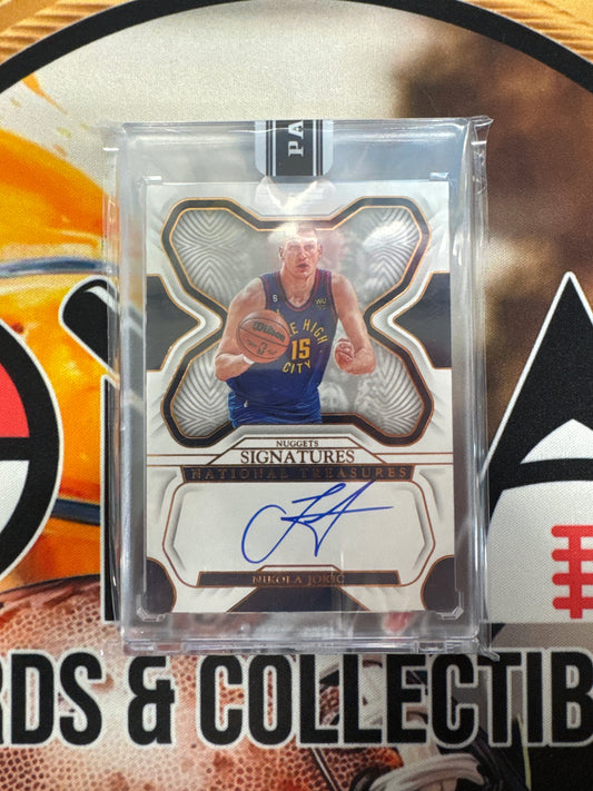 2024 Panini Black Box Nikola Jokic 1/1 National Treasures Autograph