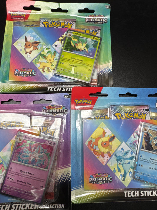 Pokemon Prismatic Evolution Tech Sticker Collection