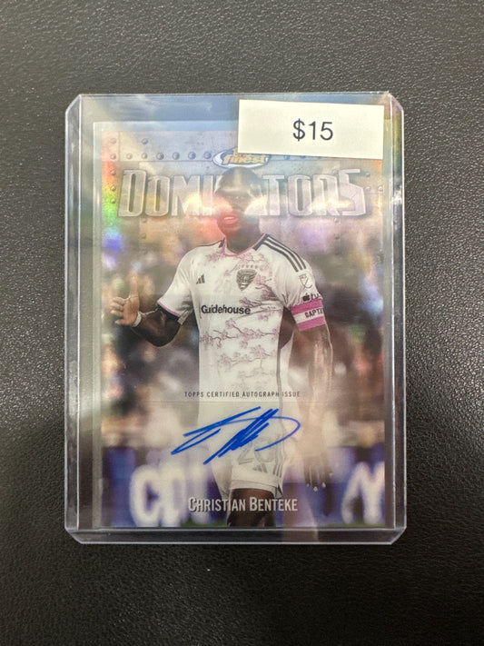 2024 Topps Finest MLS Christian Benteke Dominators Autograph