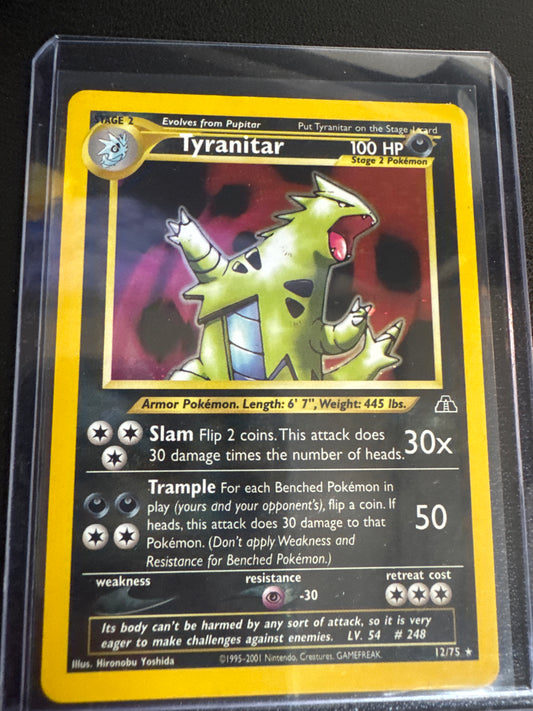 Pokémon Tyranitar Neo Discovery Holo 12/75 LP