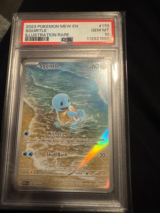 Pokemon Squirtle 170/165 PSA 10