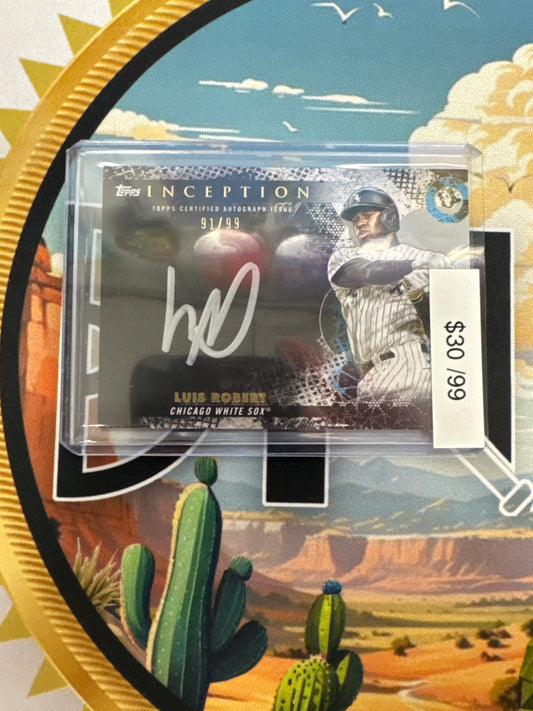 2022 Topps Inception Luis Robert Silver Signings Autograph /99